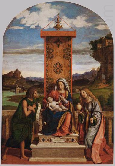 The Madonna and Child with Sts John the Baptist and Mary Magdalen, CIMA da Conegliano